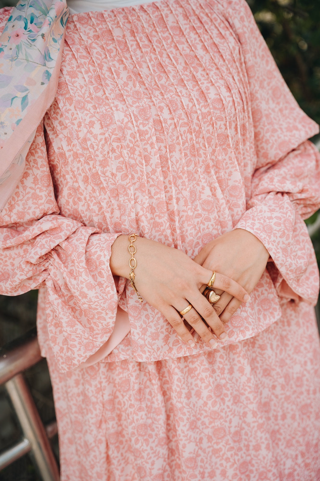 Elana Pleated Set - The Afterglow